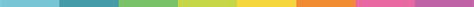 Decorative rainbow line